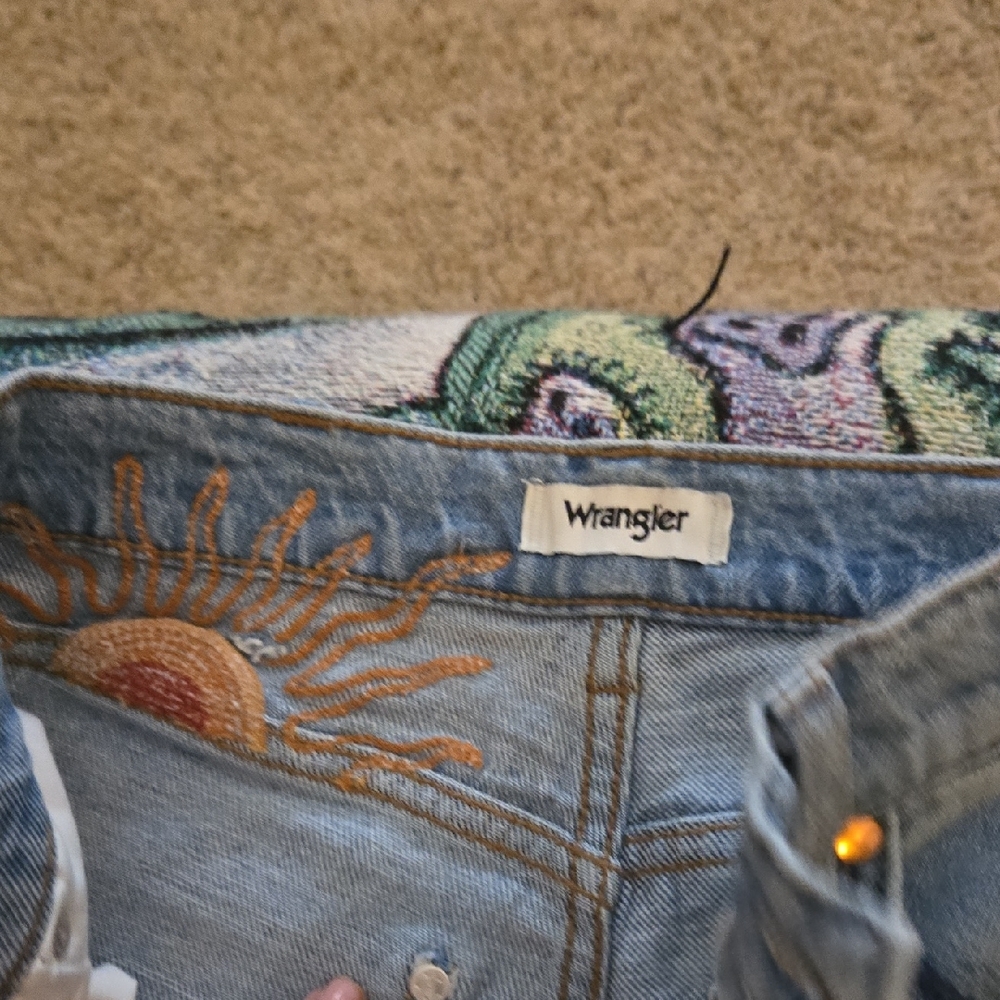Wrangler Sky Blue High Rise Women's Jeans - Picture 8 of 12